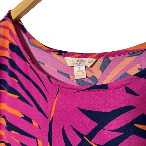 Tori Richard | Bright Mini Dress | Tori Richard Honolulu | Hawaiian | Large - Picture 2 of 4